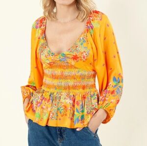 🦋 Hale Bob Silk Blend Blouse